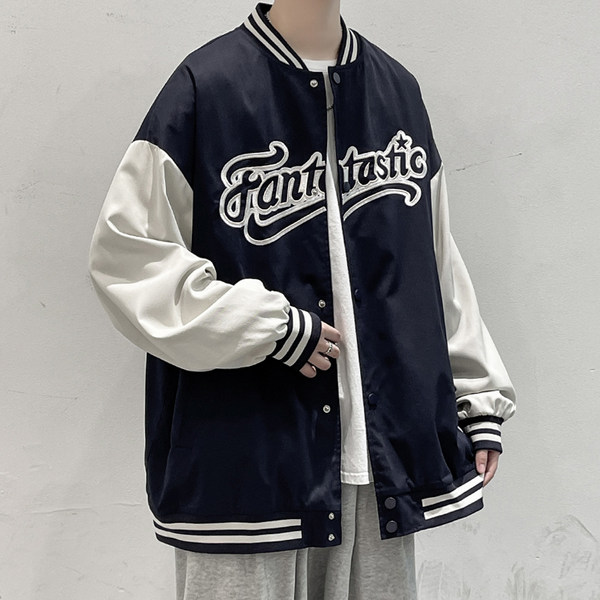 เสื้อแจ็คเก็ตเบสบอล เสื้อคลุม เสื้อแขนยาวสไตล์เกาหลี