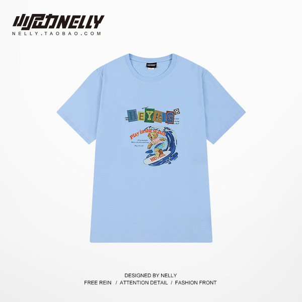 เสื้อยืดคอกลม ผู้ชาย เสื้อยืดผู้ชายเกาหลี เสื้อยืดเกาหลี แบรนด์ NELLY