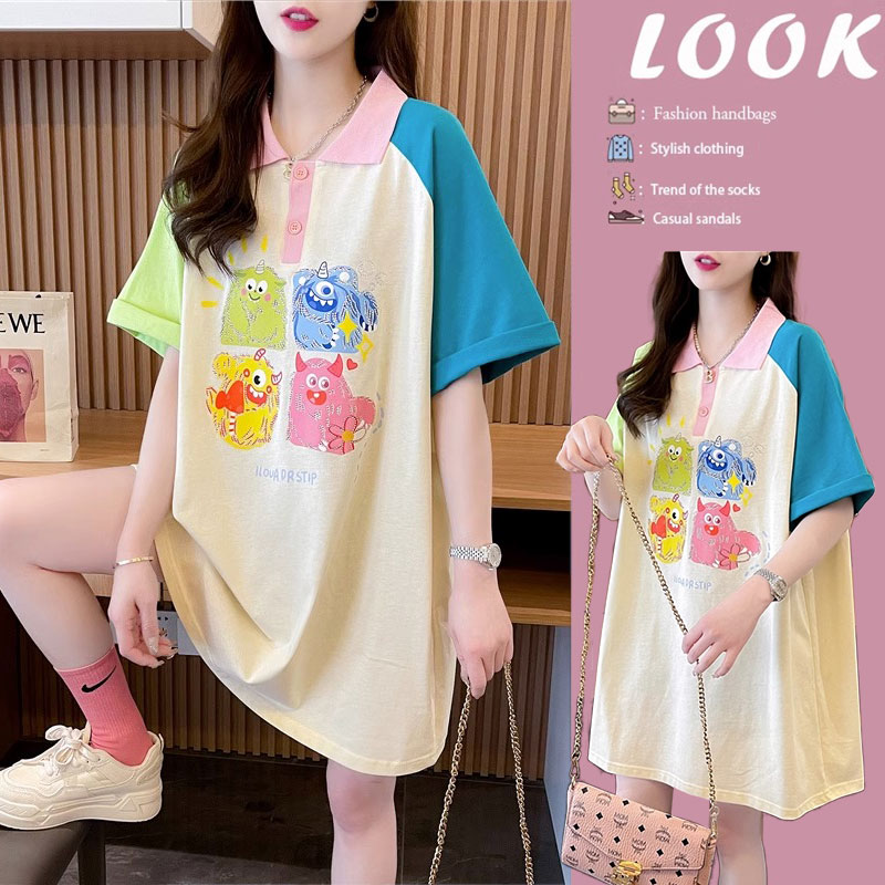เสื้อยืดคนอ้วนแบบโอเวอร์ไซส์แบบ ulzzang fashion สนใจทักแชท