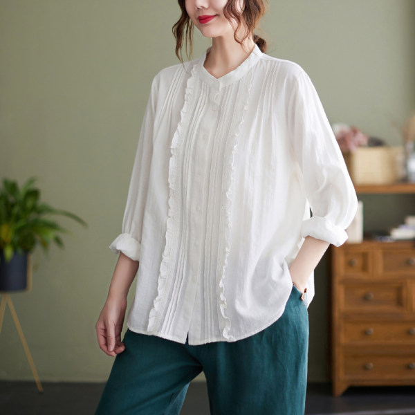 เสื้อลินิน แบบเสื้อสวยๆ เสื้อผ้าฝ้ายลินิน เสื้อเชิ้ตผ้าลินิน BY LININ