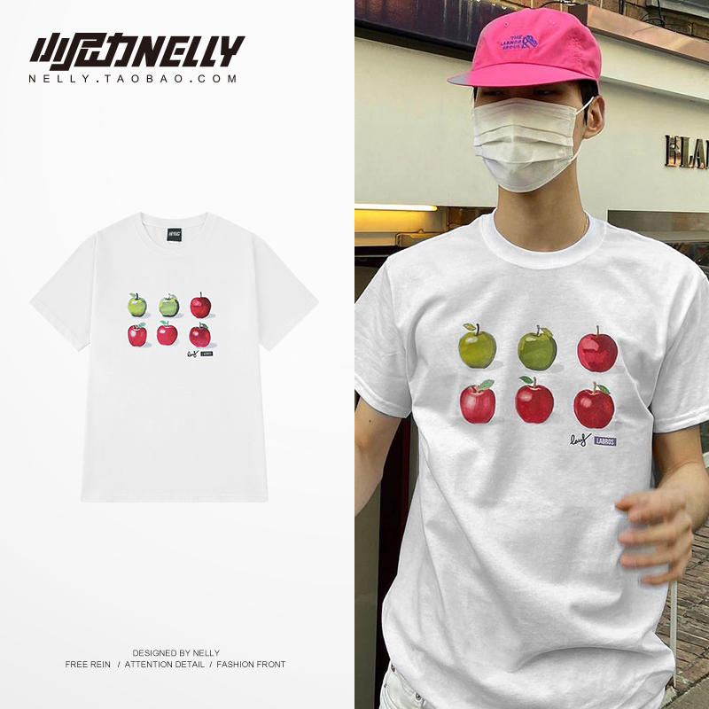 เสื้อยืดคอกลม ผู้ชาย เสื้อยืดผู้ชายเกาหลี เสื้อยืดเกาหลี แบรนด์ NELLY