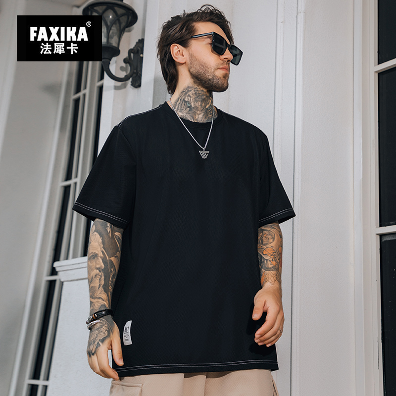 เสื้อยืดผู้ชายอ้วน S-5XL(อกเสื้อ39-51นิ้ว)
