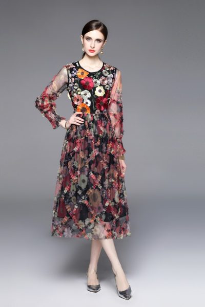 ชุดเดรสยาวสวยๆ ชุดเดรสยาวใส่สบาย ใส่ทำงาน
