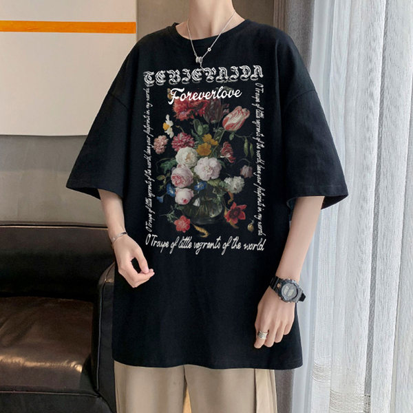 เสื้อยืดผู้ชายอ้วน S-5XL(อกเสื้อ39-51นิ้ว)
