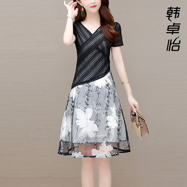 เดรสวัยผู้ใหญ่40-60ปี เดรสคุณแม่ ชุดเดรสทำงานวัยผู้ใหญ่ แบรนด์ MAMA DRESS