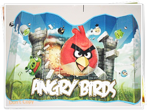 ม่านบังแดดรถยนต์ ลาย Angle Bird Tower