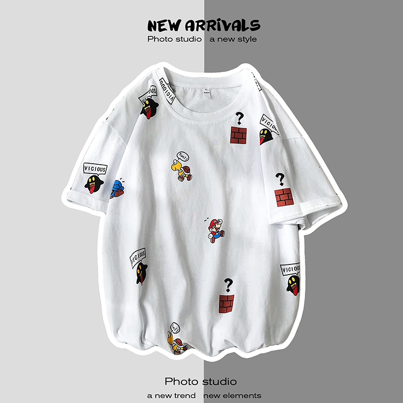 เสื้อยืดผู้ชายอ้วน M-5XL