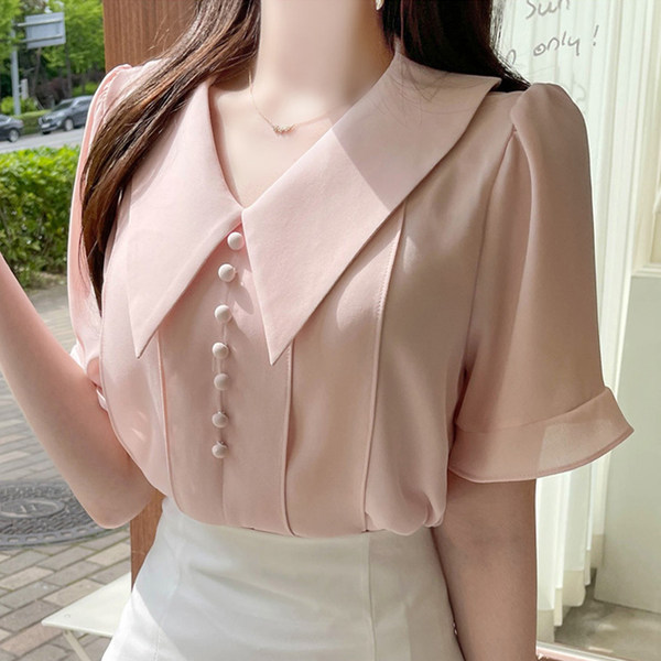 เสื้อชีฟองเกาหลี เสื้อชีฟองสวยๆ