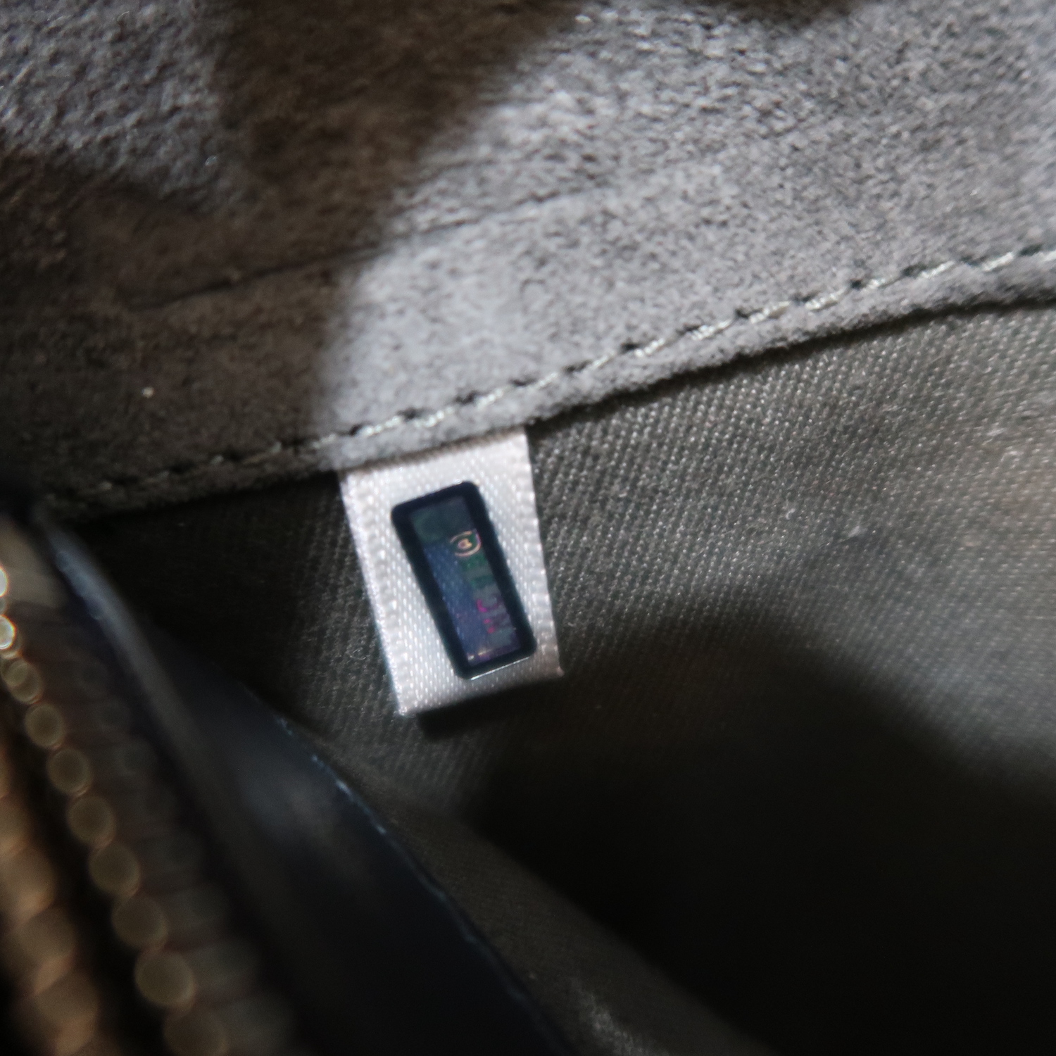 Jimmy Choo Blue Metallic Emmie Chain Wallet