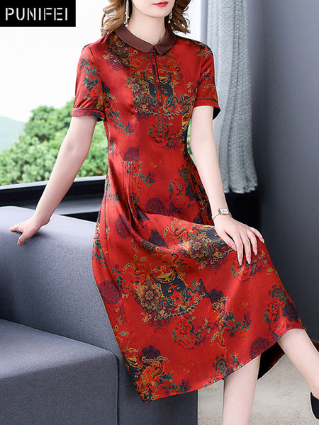 เดรสวัยผู้ใหญ่40-60ปี เดรสคุณแม่ ชุดเดรสทำงานวัยผู้ใหญ่ แบรนด์ MAMA DRESS