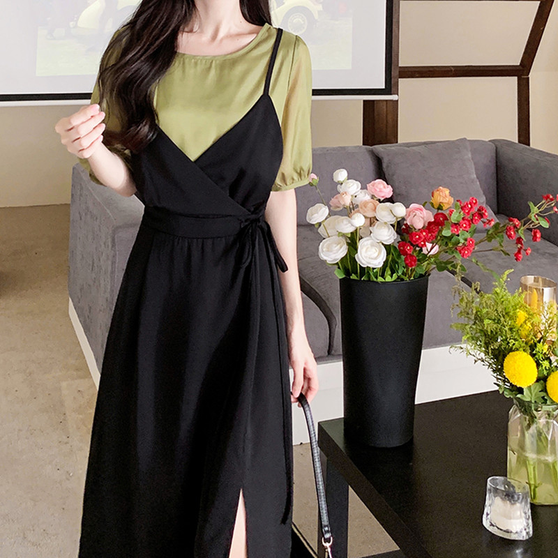 เดรสวัยรุ่น-เดรสคนอ้วนวัยรุ่น L-4XL(อก38-46 นิ้ว)