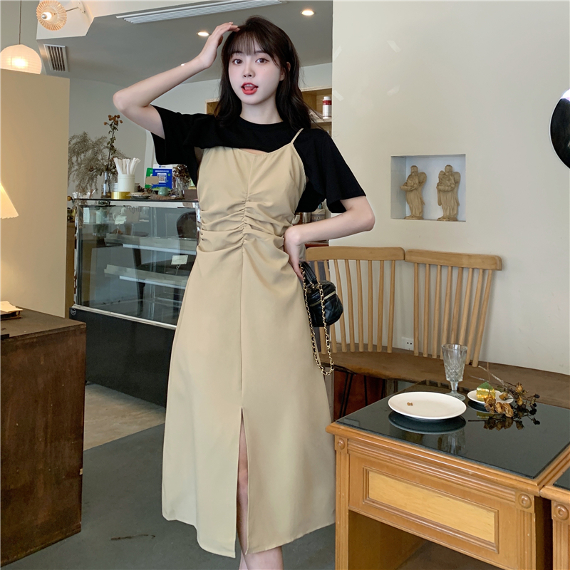เดรสวัยรุ่น-เดรสคนอ้วนวัยรุ่น L-4XL(อก38-46 นิ้ว)