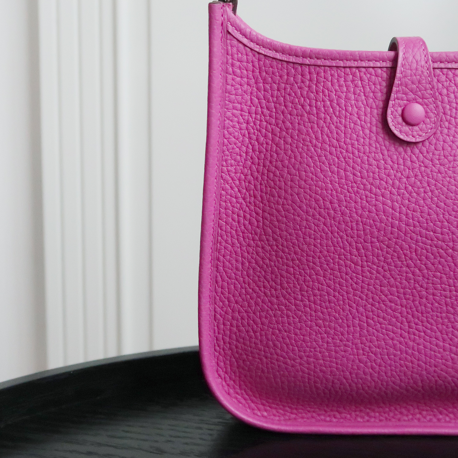 Hermes Magnolia Clemence Leather Evelyne TPM 16 CM PHW