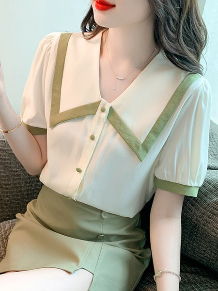 เสื้อชีฟองเกาหลี เสื้อชีฟองสวยๆ