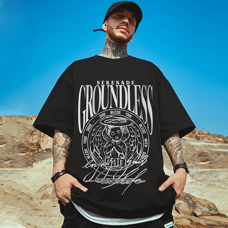 เสื้อยืดผู้ชายอ้วน S-5XL(อกเสื้อ39-51นิ้ว)