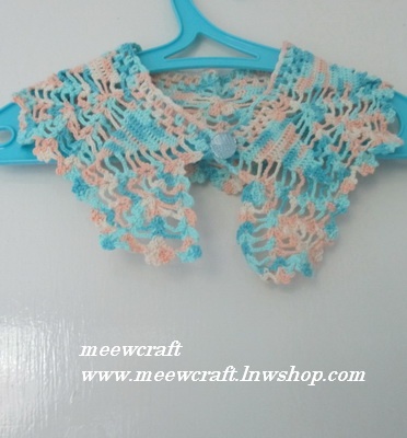 ปกเสื้อโครเชต์ รหัสCRR026 ขนาด4"x19"