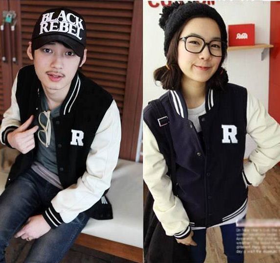 พร้อมส่ง - M เสื้อคลุมกันหนาว เบสบอล ผ้าcotton+ผ้าสำลี เนื้อนิ่ม น่ารัก อินเทรนสุดๆ same pic M