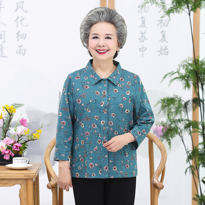 เสื้อคุณยาย เสื้อผู้วัยอายุ60-70ปี มีขนาด L-4XL(อกประมาณ35-45นิ้ว)