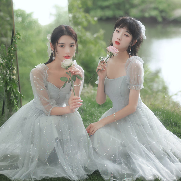 ชุดเพื่อนเจ้าสาวสีเทา