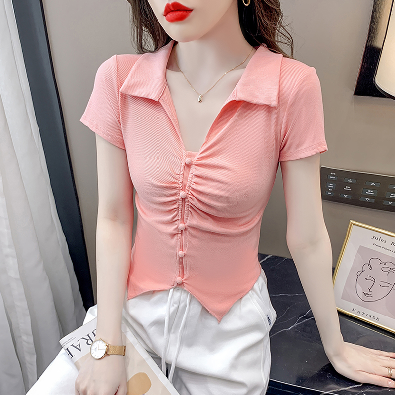 เสื้อผ้าวัยรุ่นเกาหลี เสื้อยืดวัยรุ่นผู้หญิง มีขนาด S M L XL