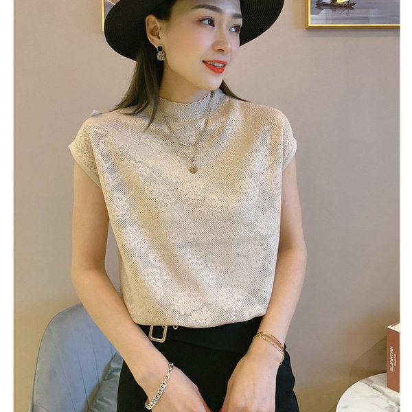 เสื้อลูกไม้ แขนสั้น