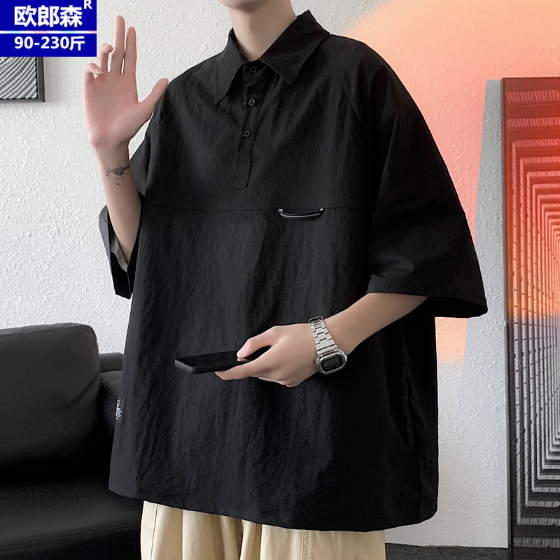 เสื้อยืดผู้ชายอ้วน S-5XL(อกเสื้อ39-51นิ้ว)