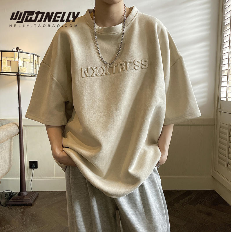 เสื้อยืดคอกลม ผู้ชาย เสื้อยืดผู้ชายเกาหลี เสื้อยืดเกาหลี แบรนด์ NELLY