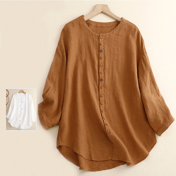 เสื้อลินิน เสื้อผ้าฝ้ายลินิน เสื้อเชิ้ตผ้าลินิน