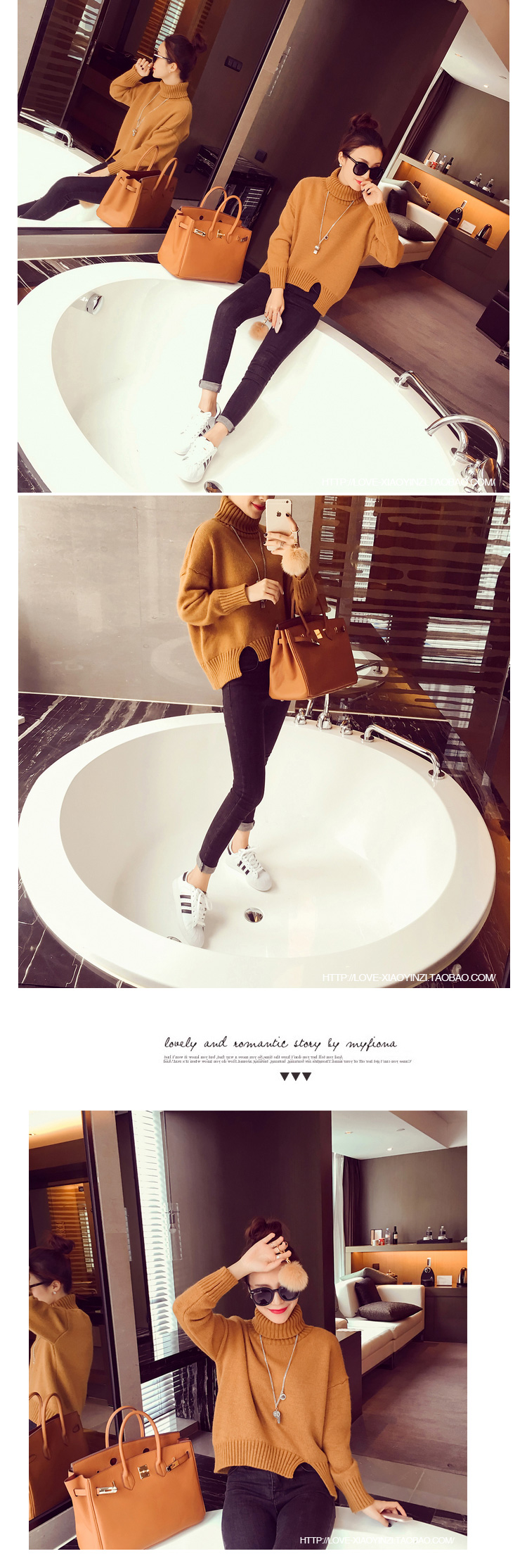 สีเหลือง : เสื้อไหมพรมกันหนาว คอเต่าพับได้ตามต้องการ ยืดได้เยอะ ทรงเก๋ๆ จะใส่เดี่ยวไหรือใส่โค้ทคลุมก็สวยจ้า สำเนา