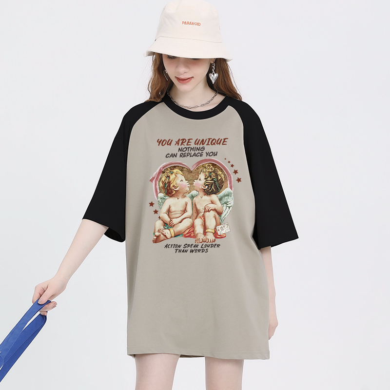 เสื้อผ้าวัยรุ่นเกาหลี เสื้อยืดวัยรุ่นผู้หญิง มีขนาด S M L XL