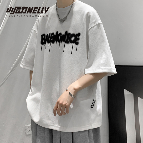 เสื้อยืดคอกลม ผู้ชาย เสื้อยืดผู้ชายเกาหลี เสื้อยืดเกาหลี แบรนด์ NELLY