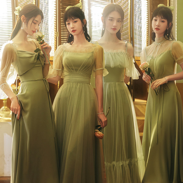 ชุดเพื่อนเจ้าสาว ชุดไปงานแต่งงาน ชุดเพื่อนเจ้าสาวสีเขียว