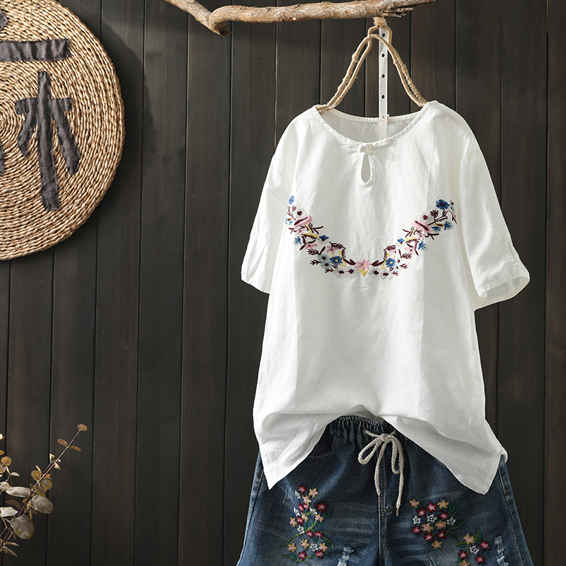 เสื้อผ้าฝ้าย ผ้าลินิน มีขนาดไซส์เดียว อกประมาณ100ซม.หรือประมาณ 40นิ้วขึ้นไป