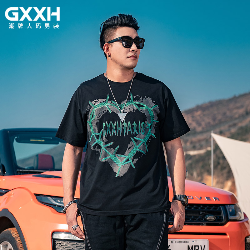 เสื้อยืดผู้ชายอ้วน S-5XL(อกเสื้อ39-51นิ้ว)
