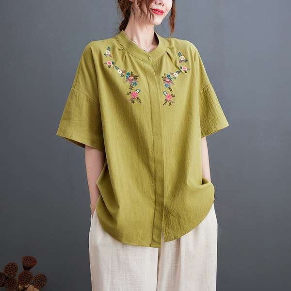 เสื้อลินิน แบบเสื้อสวยๆ เสื้อผ้าฝ้ายลินิน เสื้อเชิ้ตผ้าลินิน BY LININ