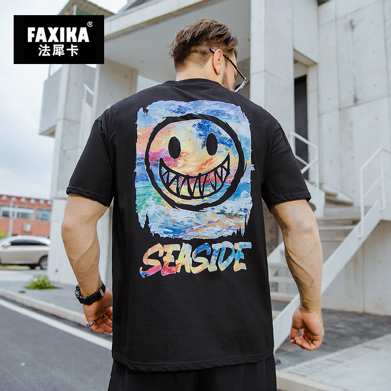 เสื้อยืดผู้ชายอ้วน S-5XL(อกเสื้อ39-51นิ้ว)
