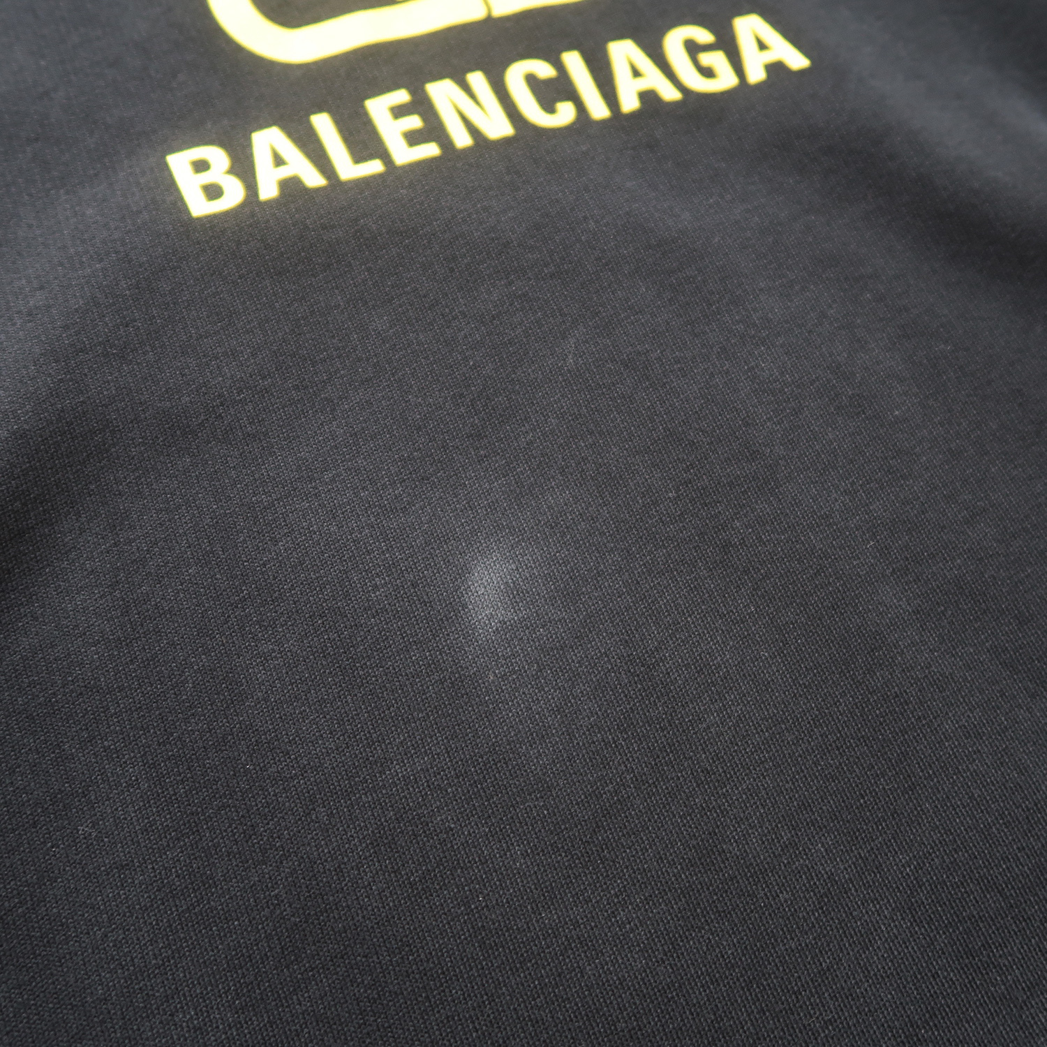 Balenciaga Black Yellow BB Craw Logo Sweater
