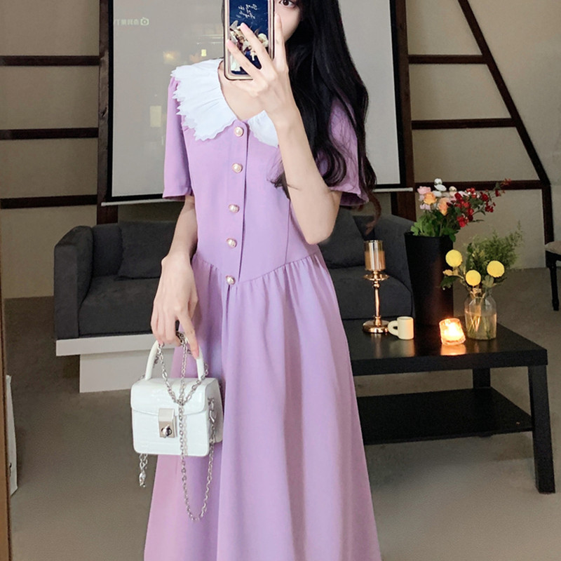 เดรสวัยรุ่น-เดรสคนอ้วนวัยรุ่น L-4XL(อก38-46 นิ้ว)