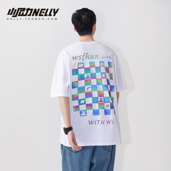 เสื้อยืดคอกลม ผู้ชาย เสื้อยืดผู้ชายเกาหลี เสื้อยืดเกาหลี แบรนด์ NELLY