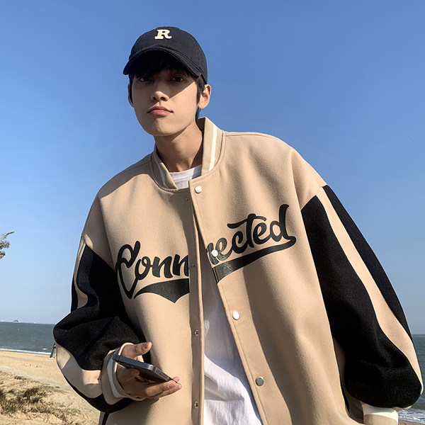 เสื้อแจ็คเก็ตเบสบอล เสื้อคลุม เสื้อแขนยาวสไตล์เกาหลี