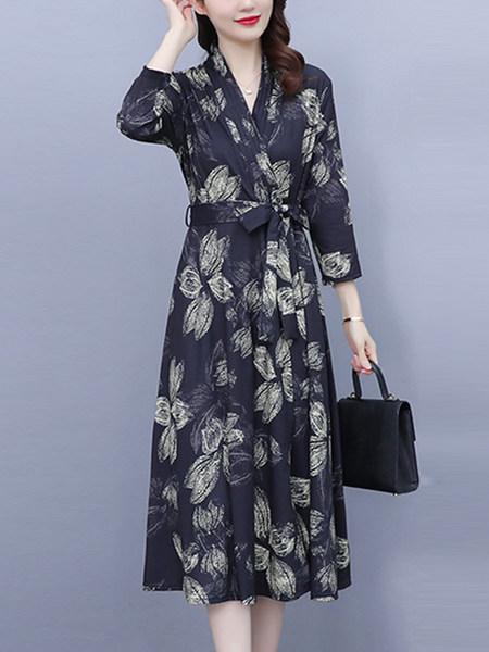 เดรสวัยผู้ใหญ่40-60ปี เดรสคุณแม่ ชุดเดรสทำงานวัยผู้ใหญ่ แบรนด์ MAMA DRESS