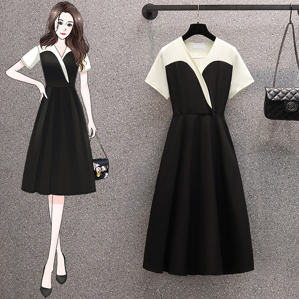 เดรสคนอ้วน เดรสสาวอวบ ชุดเดรสคนอ้วนวัยรุ่น BY PLUS SIZE Girl