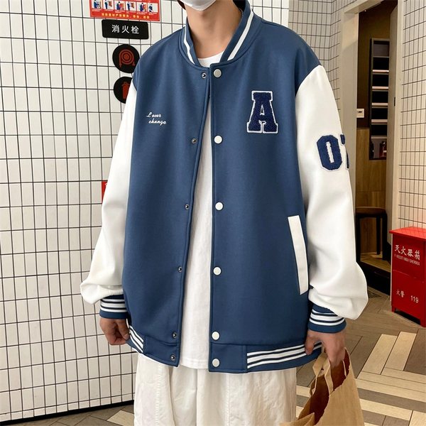 เสื้อแจ็คเก็ตเบสบอล เสื้อคลุม เสื้อแขนยาวสไตล์เกาหลี