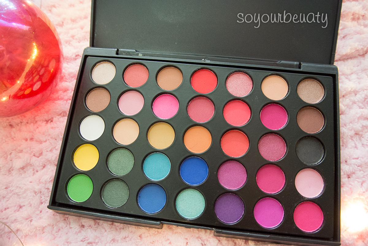 อายแชโดว์ พาเลท 35 สี Eyeshadow pallete เนื้อแมท เนื้อชิมเมอร์ติดทน