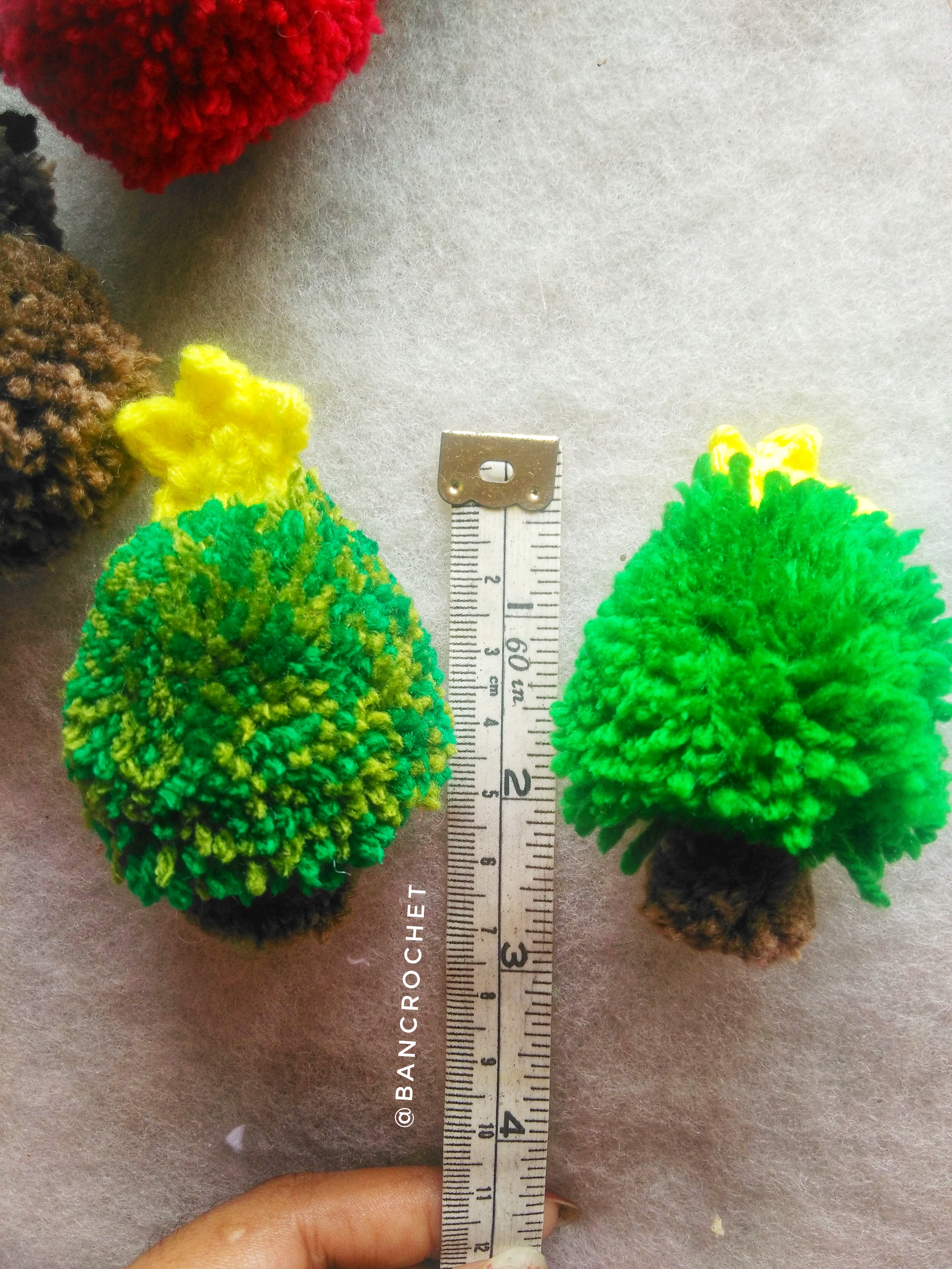 ตุ๊กตาคริสมาสปอมปอม christmas pompoms dolls 2-3.5 นิ้ว