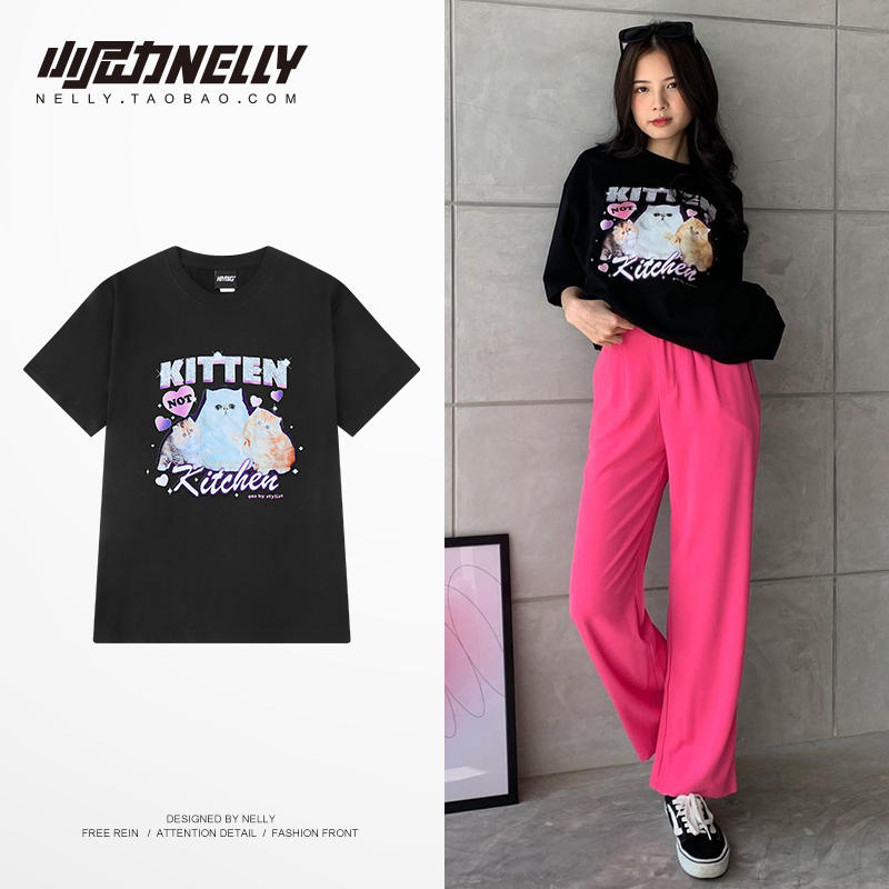 เสื้อยืดคอกลม ผู้ชาย เสื้อยืดผู้ชายเกาหลี เสื้อยืดเกาหลี แบรนด์ NELLY