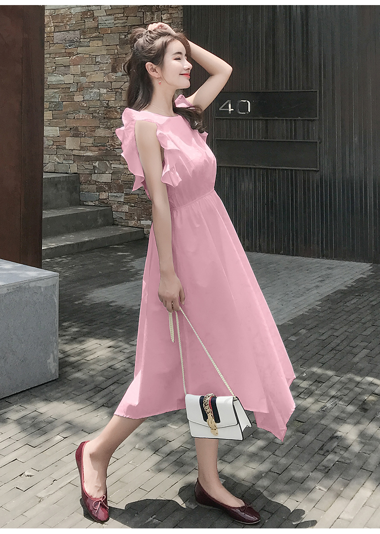 Dress4658 Maxi Dress เดรสยาวแขนระบายผูกโบว์หลัง เอวยางยืด ผ้าโพลีเกรดพรีเมียมเนื้อดีหนามีน้ำหนักทิ้งตัว งานสวยดีเทลดีงาม โทนสีพาสเทลสวยหวานละมุน ใส่เที่ยวใส่ชิลด์ ชุดเดียวเอาอยู่ มี 2 สี ฟ้า, ชมพู