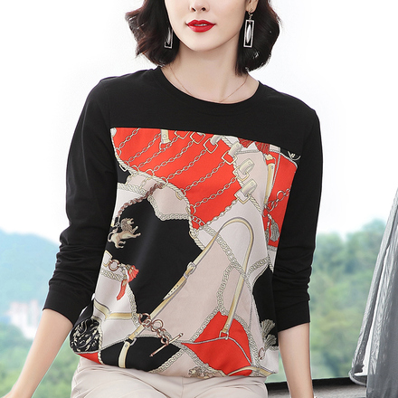 เสื้อยืดแขนยาวแฟชั่น เสื้อยืด T-shirt แขนยาว