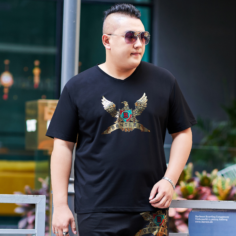 เสื้อยืดผู้ชายอ้วน S-5XL(อกเสื้อ39-51นิ้ว)