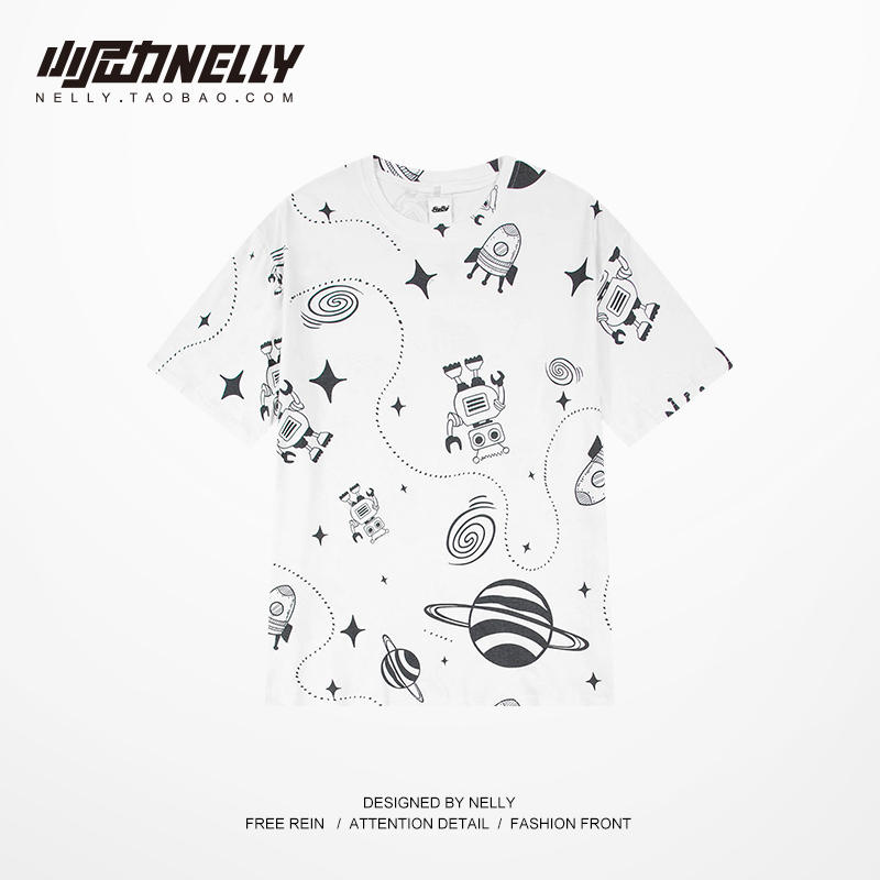 เสื้อยืดคอกลม ผู้ชาย เสื้อยืดผู้ชายเกาหลี เสื้อยืดเกาหลี แบรนด์ NELLY